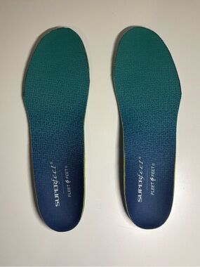 Superfeet Run Dynamic Cushion Low Arch Shoe Insert Mens Size 9.5-11